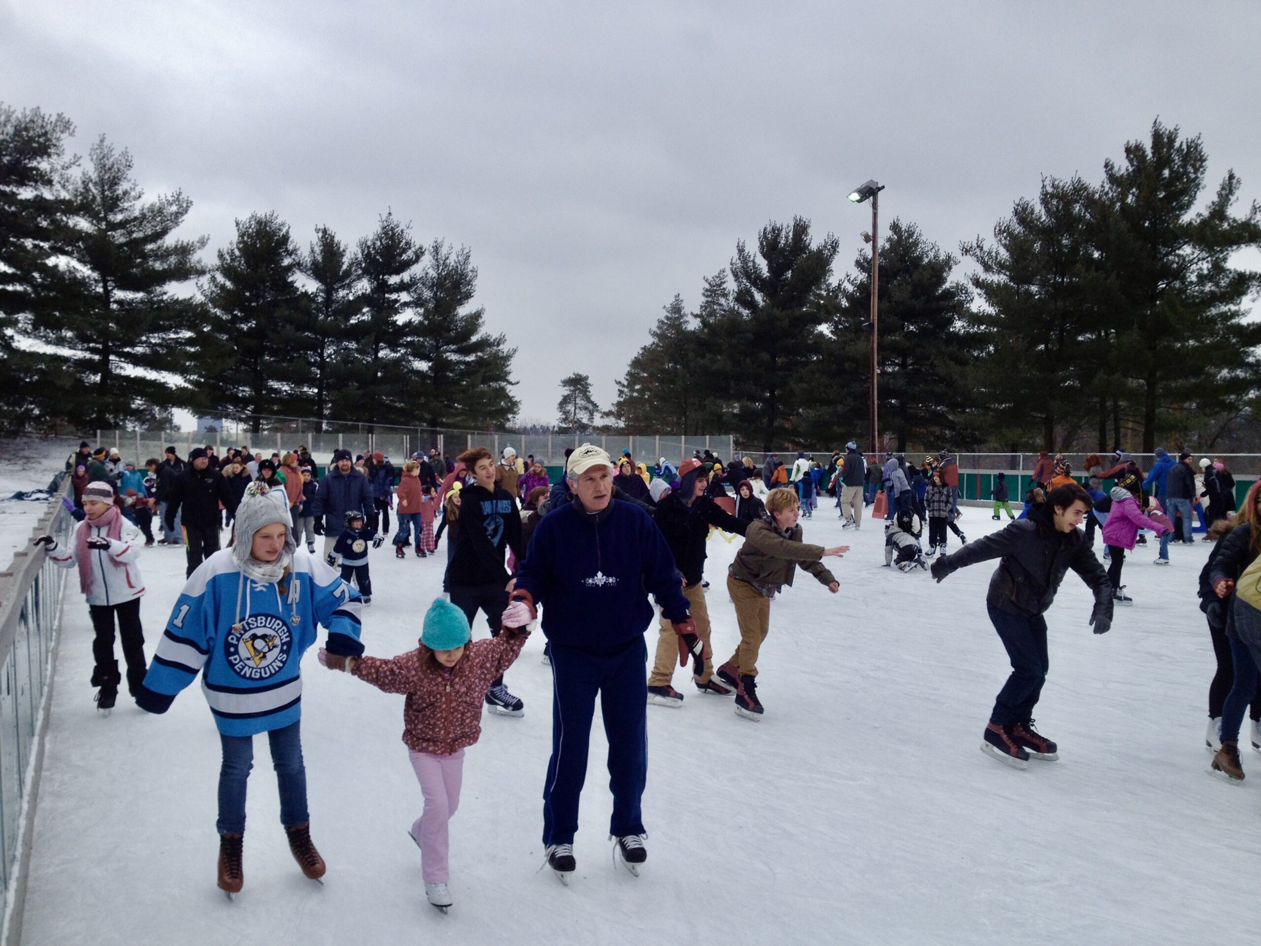 People ice skating